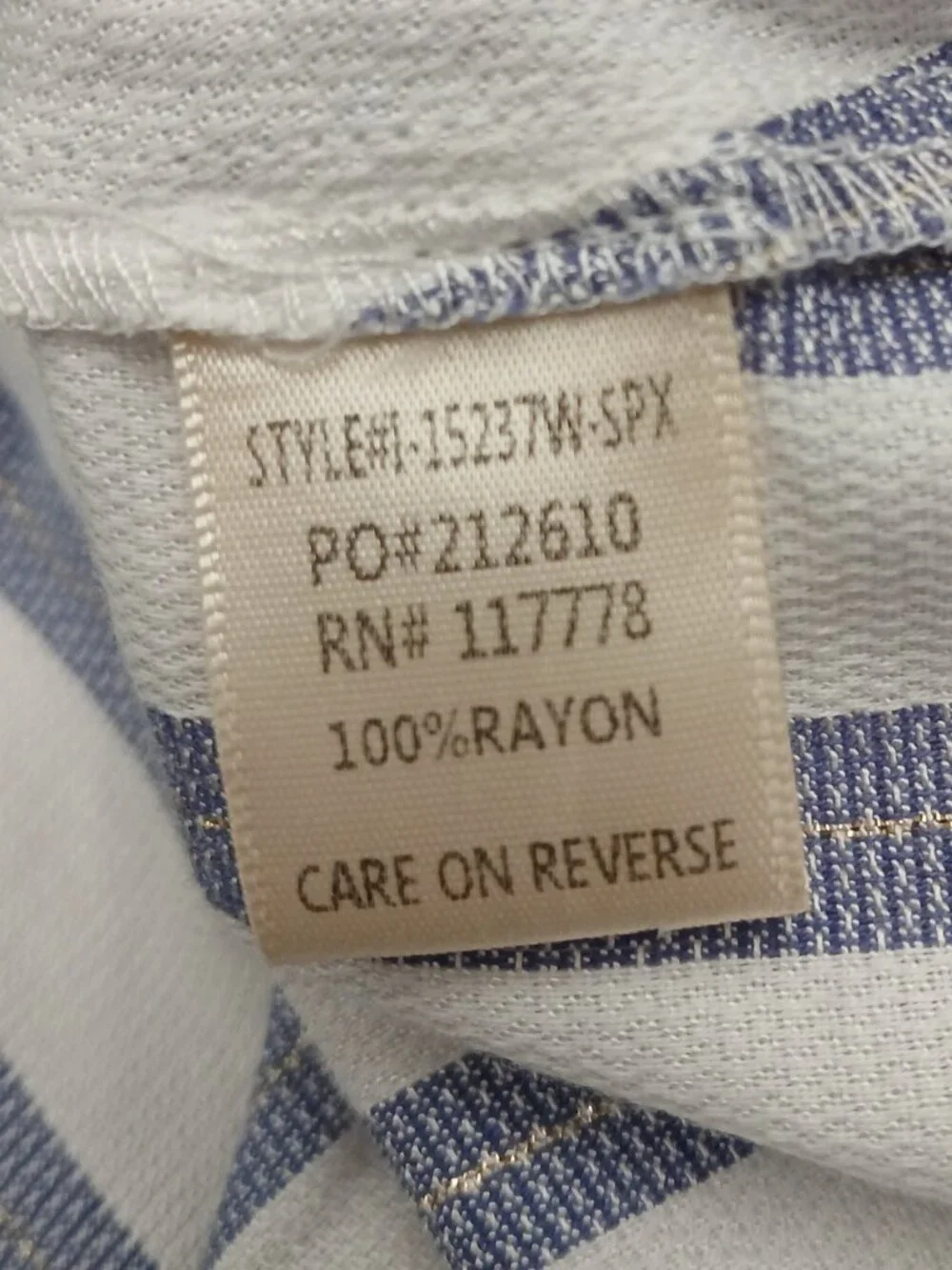 Lovestitch Women's Palmer Knot Front Striped Shirt Small - Picture 7 of 7